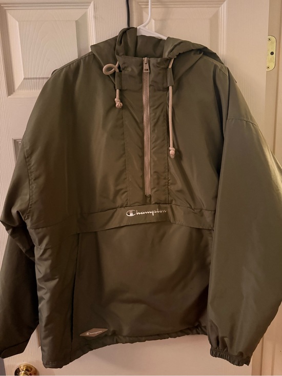 Champion Other - Champion Olive Green Hooded Pullover Anorak